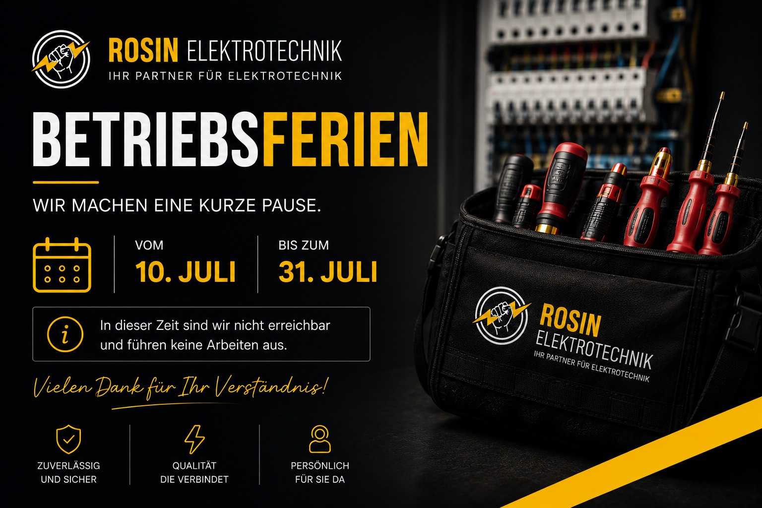 Betriebsferien